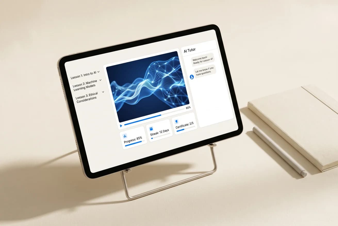 An LMS that teaches with its own agents