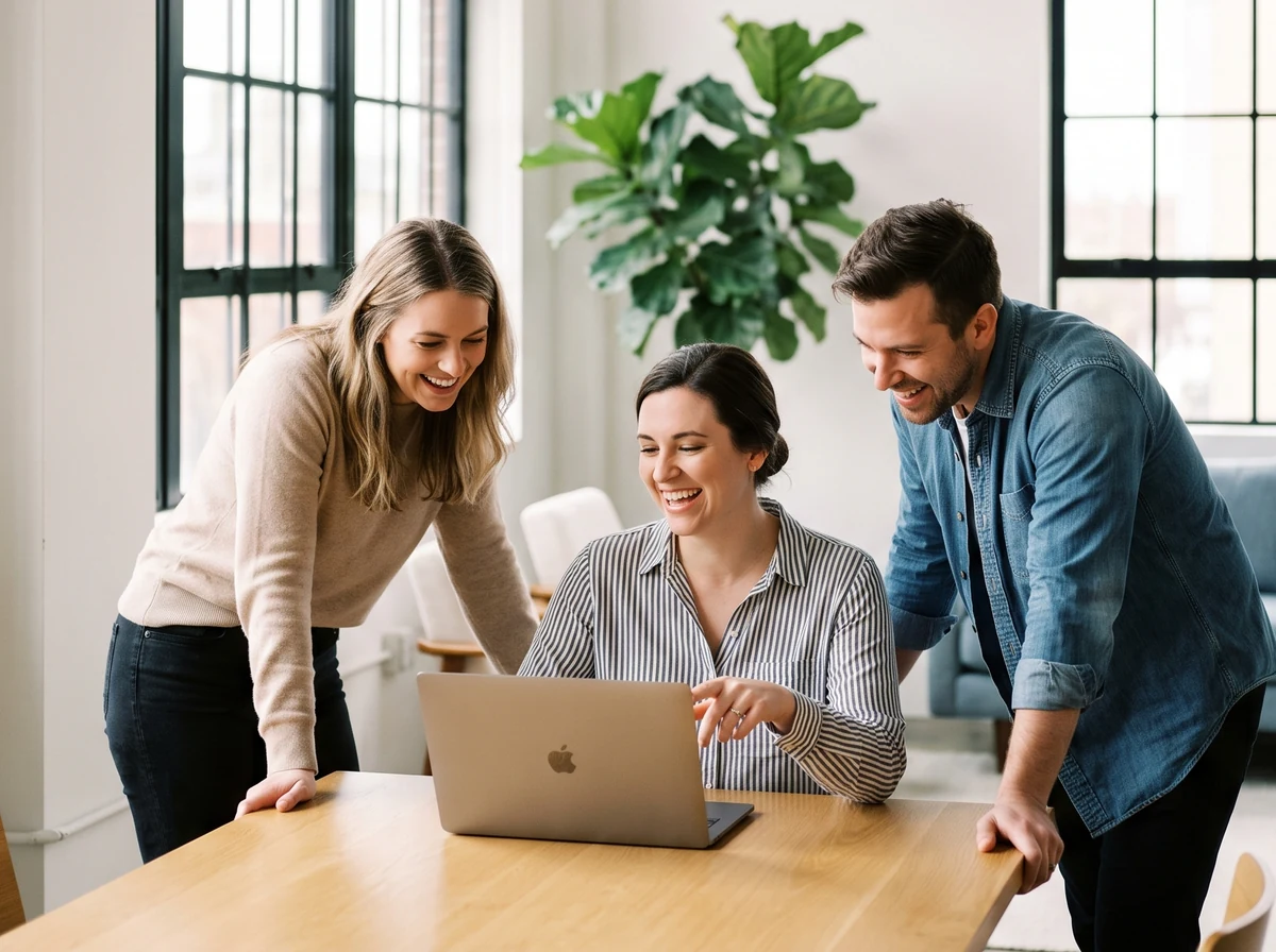 The AI INST team working together