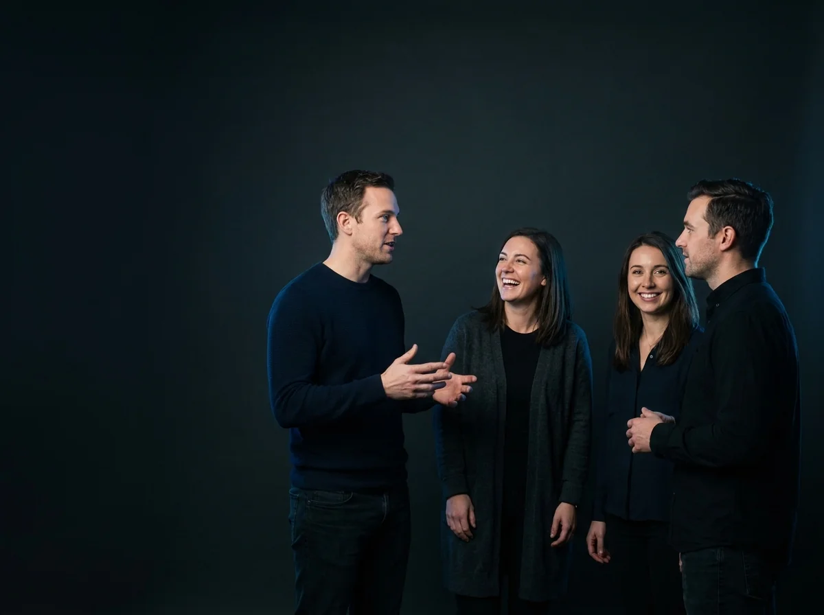 The AI INST team working together